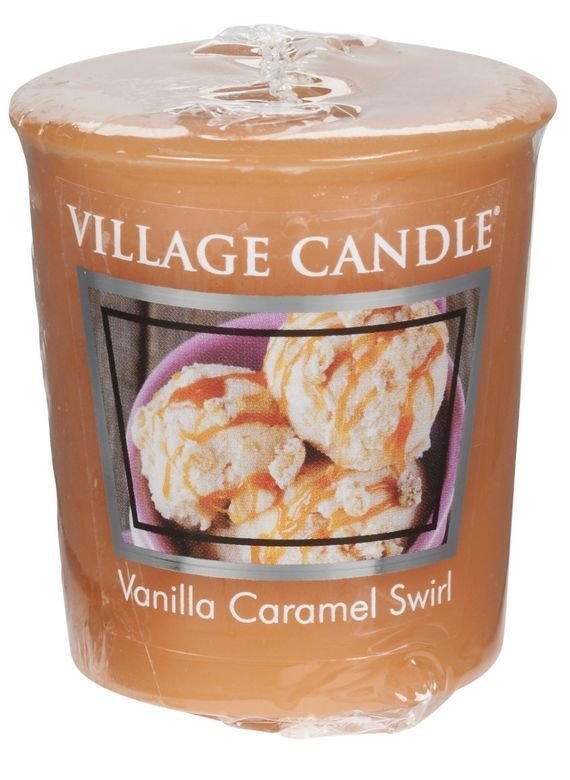 Votive świeczka zapachowa Village Candle Vanilla Caramel Swirl