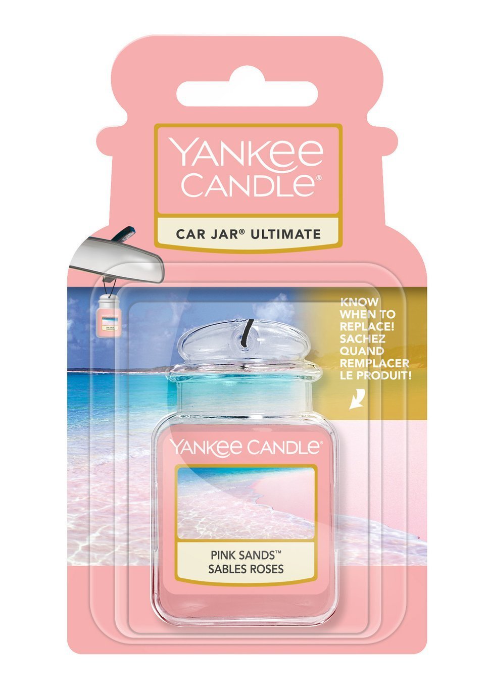 Zapach do samochodu Car Jar ULTIMATE Yankee Candle PINK SANDS Car Jar  ULTIMATE Yankee Candle PINK SANDS