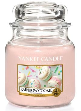Średnia świeca zapachowa Yankee Candle RAINBOW COOKIE
